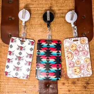 Badge reel and ID card holder